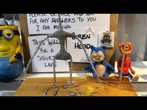 Clayart - making Siren Head - #polymerclay #Creepy - short live