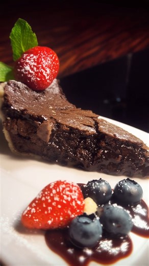 Just tried this hot fudge pie recipe — absolutely melt-in-your-mouth gooey centre, rich cocoa flavour. | Tasteful