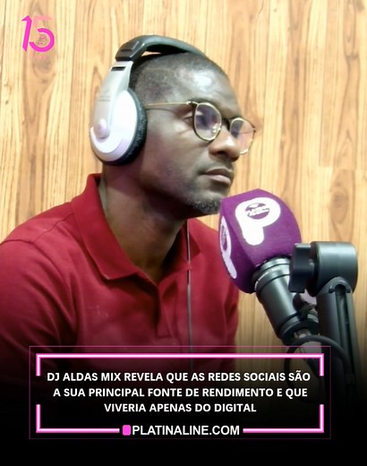 Dj Aldas Mix revela que as redes sociais são a sua principal fonte de rendimento e que viveria apenas do digital O influenciador digital e DJ angolano Aldas Mix foi o convidado da recente edição do programa Show Biz Talk, da Platina FM (96.8), onde revelou que grande parte das suas conquistas materiais provém das redes sociais e que conseguiria viver exclusivamente do que ganha no digital. Conhecido pelo seu humor único e conteúdo criativo, Aldas Mix conquistou uma legião de seguidores que o aco