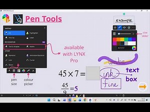 LYNX Whiteboard Tutorials | Pen Tools