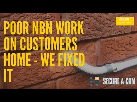 NBN HFC Box and Socket Relocation. Removing ugly conduit on the side of the house.