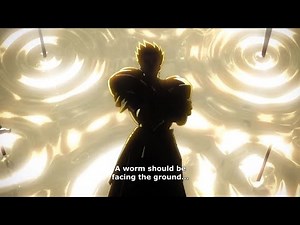 [ Fate/zero ] Gilgamesh's first appearance | Assasin vs Gilgamesh
