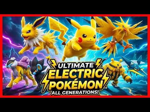 All Electric Pokémon's All Generations Included Pokémon in real life style
