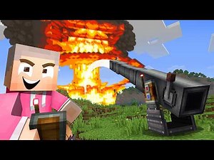Automatische ATOMBOMBEN KANONE in Minecraft Create BAUEN...