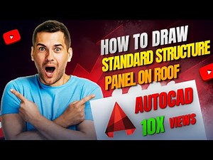 Drawing Standard Structure Panels on a Roof in AutoCAD