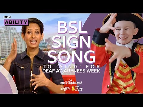 'Sing': BSL SignSong for Deaf Awareness Week - BBC