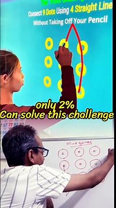 The 9 Dot Puzzle Challenge - Only 2% Can Solve It