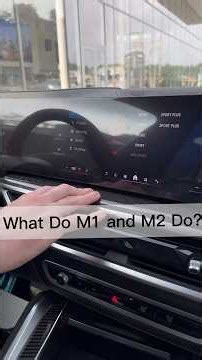 Did you know you can customize the M1 and M2 buttons in BMW? #bmw #bmwusa #msport