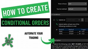 How to Place Conditional Orders on ThinkorSwim |Automate your Trading