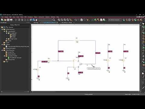 Simulating Inverting OpAmp PSPICE Cadence OrCAD Capture