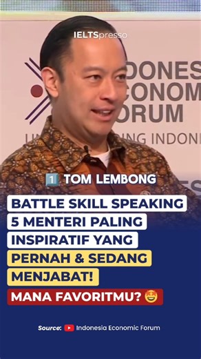 412K views · 10K reactions | Gaya Speaking Bahasa Inggris 5 Menteri...