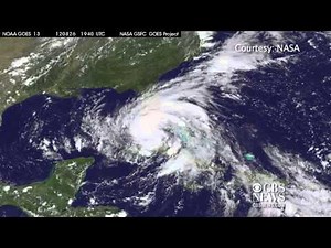 NASA/NOAA satellite time lapse images of Tropical Storm Isaac