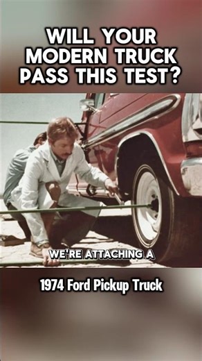 Will your MODERN pickup truck pass this test? #trucking #ford #1974