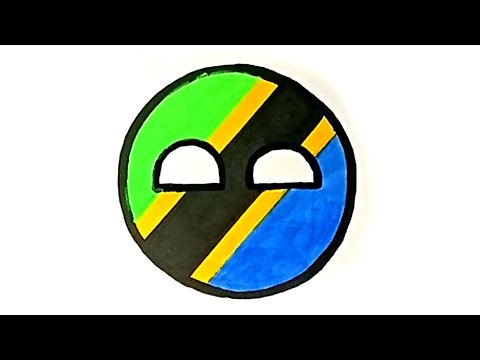Drawing Tanzania CountryBall | How to Draw CountryBall