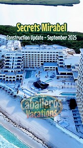 ✨ The newest Secrets in Cancun is almost here! 🏝️ Opening this October, Secrets Mirabel is a full renovation of the former NOW Emerald — and it’s looking gorgeous. Check out our boots-in-the-sand, drone-in-the-sky construction update in our reel below. Recorded on Monday, Sep 8th. 🔥 Epic grand opening rates are live right now… who’s ready to be one of the first to check in? Message us before these rates go up! #SecretsMirabel #SecretsResorts #CancunResorts #AllInclusiveResort #ResortOpening #A