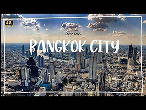 Bangkok Aerial 4K View: Cinematic Ambient Drone Footage Ultra HD, Skyline Views