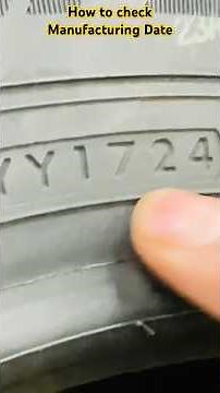 How to check Manufacturing date of tyre #manufacturingdate #yokohamatyresdate #tyretech #automobile