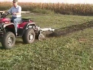 Kunz Till Ease Model 543 Pulled By ATV - ImplementsandMore.com