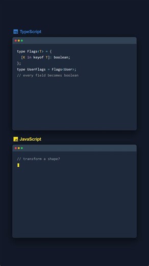 Mapped Types — TypeScript vs JavaScript