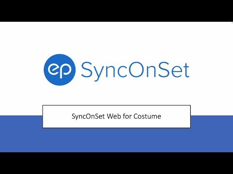 SyncOnSet: Web for Costume