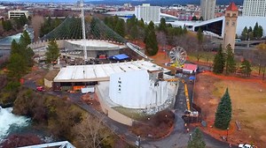 The City of Spokane started the demolition of the IMAX building in Riverfront Park on Monday. STORY: on.krem.com/IMAXdemolish | KREM 2 News