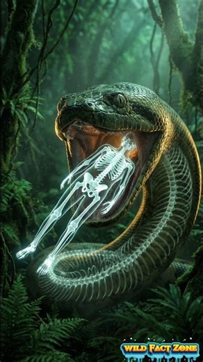 agar anaconda ek insaan ko pura nigal le to keya hoga #ai #anaconda #skeleton #short #shortvideo #