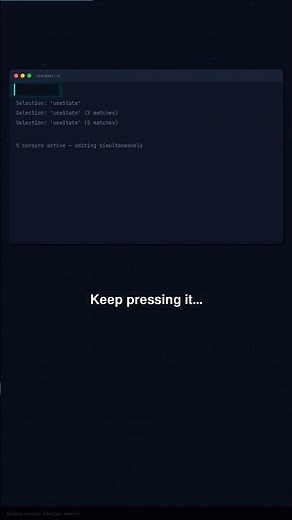 Stop editing like this… VS Code trick #shorts