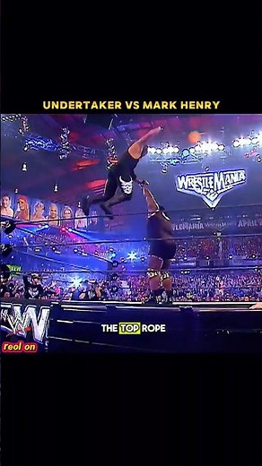 Undertaker vs Mark Henry | Wrestlamania battle🥶💀 #wwe #wrestlemania #undertaker