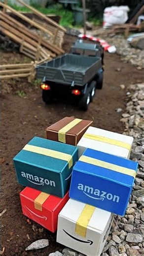 AMAZON DELIVERY GONE WILD! 📦 Can This RC Unimog 6x6 Survive the Overload⁉️ #rccars #automobile