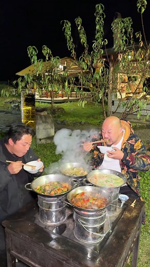 552K views · 2.4K reactions | A hot pot with a variety of fire, with four flavored hot dishes, perfectly capturing the hustle and bustle of everyday life | About Cooking Tv | Facebook