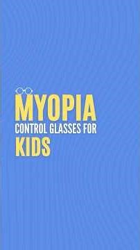 Myopia control glasses for Kids #myopia #kidseyehealth #shorts