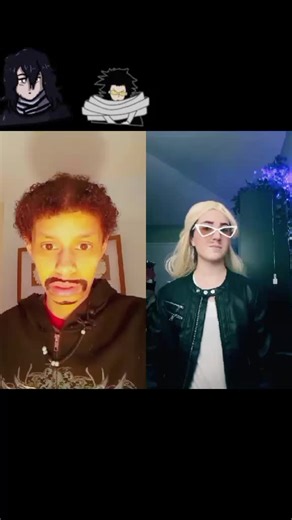 #duet with @freaky_I JUST A COOL GAY GUY DID MY MR AIAWZA COSPLAY from my hero academia And I grew my real hair on my face but I love my mic ❤️❤️❤️❤️😊😊😊😊