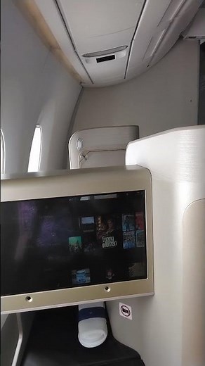 Inflight with Korean Air in business class