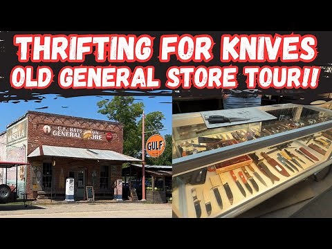 Thrifting for Knives & Old General Store Tour!