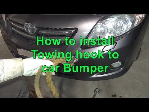 How to install Tow Hook to car Bumper