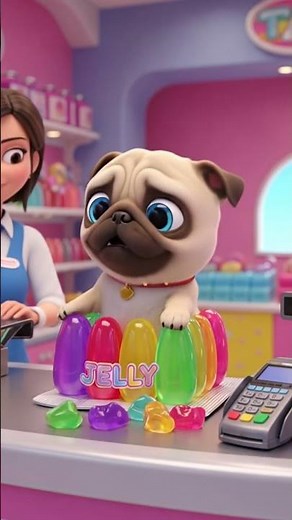 🐶 Cute Pug’s GIANT Autumn Gift! Brings Home HUGE Bubble Gum Pack for a Kids’ Party! 🍂🍬