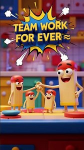 TEAM WORK FOR EVER 💛 | Powerful Kids Animation About Friendship & Unity! #teamwork #kids