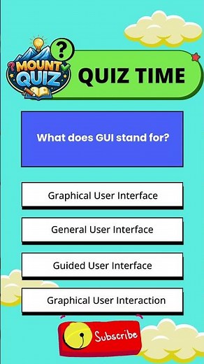 What does GUI stand for?