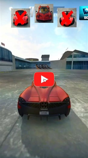 Top 3 Red SuperCars Ramp11 Challenge // Who Will Win?🤔 // Extreme Car Driving Simulator #shorts Ep18