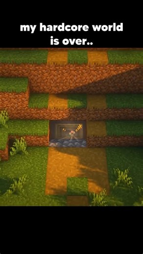 My Minecraft world is over...😶💔 #minecraft