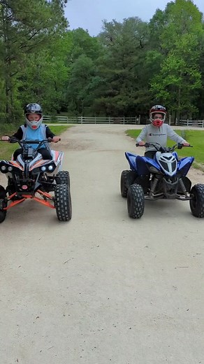 Chinese ATV vs Japanese ATV Drag Race #chineseatv #yamaharaptor90 #yamaha #raptor90 #youthatv #chinesefourwheeler #chinesequad #quadnation