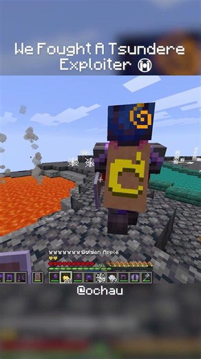 We Fought A Tsundere EXPLOITER 😭 #minecraftsmp #tsundere #unstablesmp