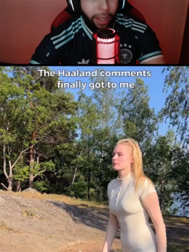Ela imitando o Haaland melhor que ele mesmo kkk #tiktokesportes | erling haaland