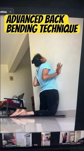 Advanced back bending technique