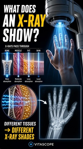 How Does an X-Ray See Inside Your Body? 🔬🦴 | VitaScope #Shorts