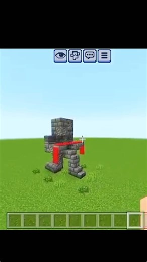 Minecraft Epic Statue 🗿 In Minecraft #shorts #minecraft