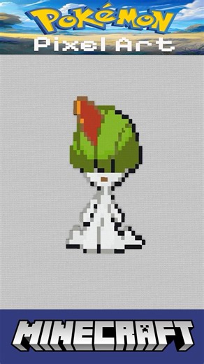 Minecraft Pokémon Pixel Art Timelapse - #280 Ralts