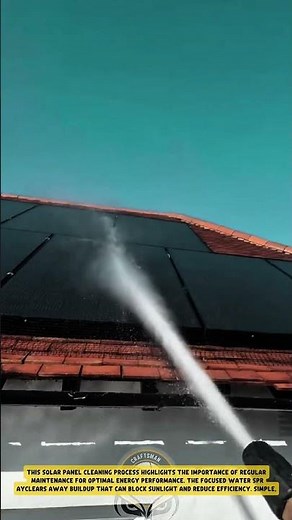 Solar Panel Cleaning using High-Pressure Water Spray – Good Tools and Machinery in Daily Work