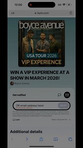 Don’t miss out on your chance to win a VIP Experience at one of our upcoming USA 2026 Shows this March!🇺🇸🎶 Go to https://laylo.com/boyceavenuemusic/6jxlSs for details.🙌 | Boyce Avenue