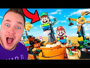 LEGO SUPER MARIO Build Challenge Vs Merrell Twins & Onyx Family (Level Up Challenge)